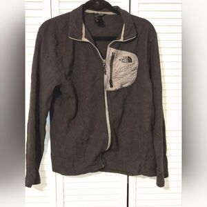 The North Face Men’s Gordon Lyons Fleece Jacket – Black/Gray – Size Large